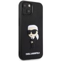 Karl Lagerfeld nakładka do iPhone 14 6,1" KLHCP14S3DRKINK czarne hardcase Rubber Ikonik 3D