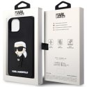 Karl Lagerfeld nakładka do iPhone 14 6,1" KLHCP14S3DRKINK czarne hardcase Rubber Ikonik 3D
