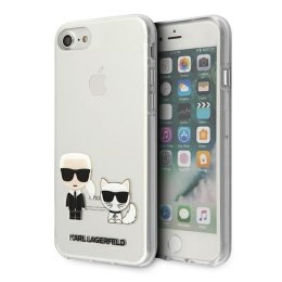 Karl Lagerfeld nakładka do iPhone 7 / 8 / SE 2020 KLHCI8CKTR przeźroczyste hard case Karl & Choupette
