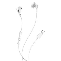 XO słuchawki przewodowe EP61 Lightning Bluetooth douszne srebrne
