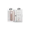 Guess nakładka dla IPhone 13 Pro Max 6,7" GUHCP13XPSATPP hard case różowa Saffiano Double Card Triangle