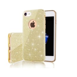 Nakładka Glitter 3w1 do Samsung Galaxy S22 Plus złota