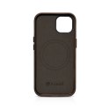 Skórzane etui kompatybilne z MagSafe do iPhone 15 Plus iCarer Oil Wax Premium Leather - brązowe