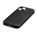 Skórzane etui kompatybilne z MagSafe do iPhone 15 Plus iCarer Oil Wax Premium Leather - czarne