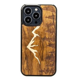 Etui drewniane na iPhone 13 Pro Bewood Góry Imbuia