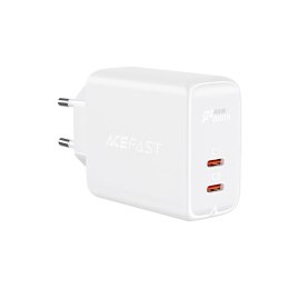 [PO ZWROCIE] Acefast ładowarka sieciowa 2x USB Typ C 40W, PPS, PD, QC 3.0, AFC, FCP biały (A9 white)