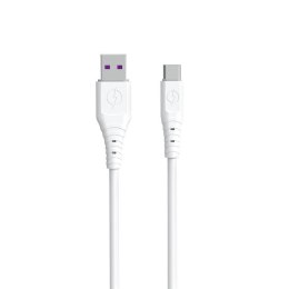 Dudao kabel przewód USB - USB Typ C 6A 1 m biały (TGL3T)