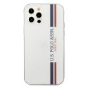 Etui U.S. Polo Assn. Tricolor Collection na iPhone 12 / iPhone 12 Pro - białe