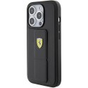 Ferrari nakładka do iPhone 15 Pro 6,1" FEHCP15LGSPSIK HC GRIP STAND PU