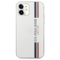 Etui U.S. Polo Assn. Tricolor Collection na iPhone 12 mini - białe