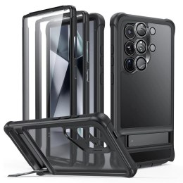 Etui ESR Armor Kickstand na Samsung Galaxy S24 Ultra - przezroczysto-czarne