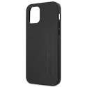 Etui AMG Leather Hot Stamped na iPhone 12 Pro Max - czarne