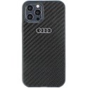 Etui Audi Carbon Fiber na iPhone 12 / iPhone 12 Pro - czarne