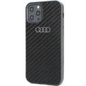Etui Audi Carbon Fiber na iPhone 12 / iPhone 12 Pro - czarne