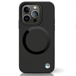Etui BMW Signature Liquid Silicone MagSafe na iPhone 14 Pro Max - czarne