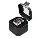 Kingxbar CYF134 2w1 pancerne etui Apple Watch SE, 6, 5, 4 (44 mm) ze stali nierdzewnej z paskiem srebrne