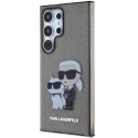 Etui Karl Lagerfeld Glitter Karl&Choupette na Samsung Galaxy S24 Ultra - czarne