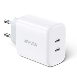 [PO ZWROCIE] Ugreen ładowarka sieciowa 2x USB Typ C 40W Power Delivery biały (10343)