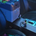[PO ZWROCIE] Joyroom szybka ładowarka samochodowa 4w1 USB-A QC3.0 / 2xUSB-C PD 150W czarna (JR-CL21)