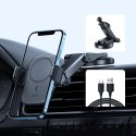 [PO ZWROCIE] Joyroom uchwyt na telefon do samochodu z ładowarką indukcyjną Qi 15W (kompatybilną z MagSafe) na deskę rozdzielczą 