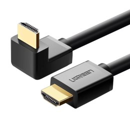 [PO ZWROCIE] Ugreen kątowy kabel HDMI (90°) 4K 1m czarny (HD103)