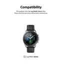 Ringke Metal One α pasek metalowa bransoleta bransoletka na zegarek smartwatch Samsung Galaxy Watch 3 45mm srebrny (GW-COM-B-22-