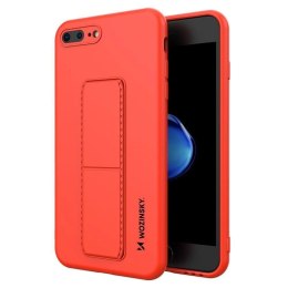Wozinsky Kickstand Case silikonowe etui z podstawką iPhone 8 Plus / iPhone 7 Plus czerwony