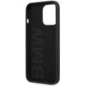 BMW nakładka do iPhone 13 Pro 6,1" BMHCP13LSLBLBK czarna hard case Liquid Silicone Logo