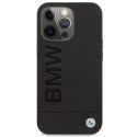 BMW nakładka do iPhone 14 Pro 6,1" BMHMP14LSLLBK czarna hard case Signature Logo Imprint MagSafe