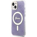 Guess nakładka do iPhone 14 Plus 6,7" GUHMP14MH4STU purpurowa hard case 4G MagSafe