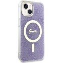 Guess nakładka do iPhone 14 Plus 6,7" GUHMP14MH4STU purpurowa hard case 4G MagSafe