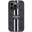 Guess nakładka do iPhone 14 Pro Max 6,7" GUHMP14XP4RPSK czarna hard case 4G Printed Stripes MagSafe