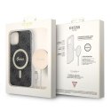 Guess zestaw nakładka + ładowarka do iPhone 11 6,1" GUBPN61H4EACSK czarny hard case 4G Print MagSafe