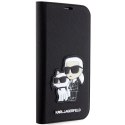 Karl Lagerfeld etui do iPhone 14 Pro 6,1" KLBKP14LSANKCPK czarne Saffiano Karl & Choupette