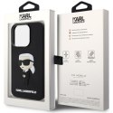 Karl Lagerfeld nakładka do iPhone 14 Pro Max 6,7" KLHCP14X3DRKINK czarne hardcase Rubber Ikonik 3D