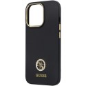 Guess nakładka do iPhone 13 Pro Max 6,7" GUHCP13XM4DGPK czarna HC Silicone Logo Strass 4G