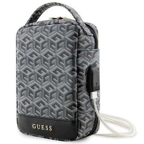 Guess torba organizer GUHBHGCFSEK czarny Gcube Stripe