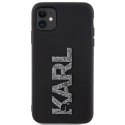 Karl Lagerfeld nakładka do iPhone 11 KLHCN613DMBKCK czarna HC 3D Logo Glitter