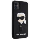 Karl Lagerfeld nakładka do iPhone 11 / XR KLHCN613DRKINK czarna hardcase Rubber Ikonik 3D