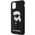 Karl Lagerfeld nakładka do iPhone 11 / XR KLHCN613DRKINK czarna hardcase Rubber Ikonik 3D