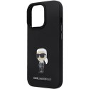 Karl Lagerfeld nakładka do iPhone 13 Pro 6,1" KLHCP13LSMHKNPK czarna HC Silicone Ikonik Metal Pin