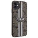 Guess nakładka do iPhone 11 GUHMN61P4RPSW brązowa harcase Magsafe 4G Printed Stripes