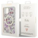 Guess nakładka do iPhone 14 Plus 6,7" GUHMP14MHCFWST transparentna hardcase Magsafe IML Flower