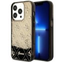 Guess nakładka do iPhone 14 Pro 6,1" GUHCP14LLC4PSGK czarna hardcase Liquid Glitter 4G Translucent