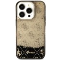 Guess nakładka do iPhone 14 Pro 6,1" GUHCP14LLC4PSGK czarna hardcase Liquid Glitter 4G Translucent