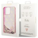 Guess nakładka do iPhone 14 Pro 6,1" GUHCP14LLC4PSGP różowa hardcase Liquid Glitter 4G Translucent