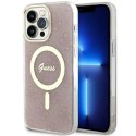 Guess nakładka do iPhone 14 Pro Max 6,7" GUHMP14XH4STP różowa hardcase Magsafe IML 4G