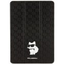 Karl Lagerfeld etui do iPad 10,2" KLFC10SAKHPCK czarne Folio Allover Magnet Saffiano Mono Choupette NFT