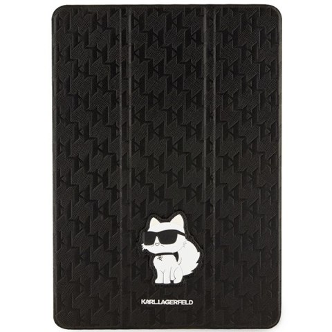 Karl Lagerfeld etui do iPad 10,2" KLFC10SAKHPCK czarne Folio Allover Magnet Saffiano Mono Choupette NFT