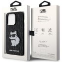 Karl Lagerfeld nakładka do iPhone 14 Pro 6,1" KLHCP14LSAKHPCK czarna hardcase Saffiano Mono Patch Choupette NFT